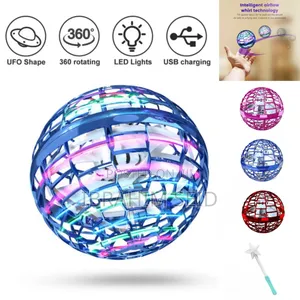 Hand-Operated, Spherical Flying Toy or Mini-Drone