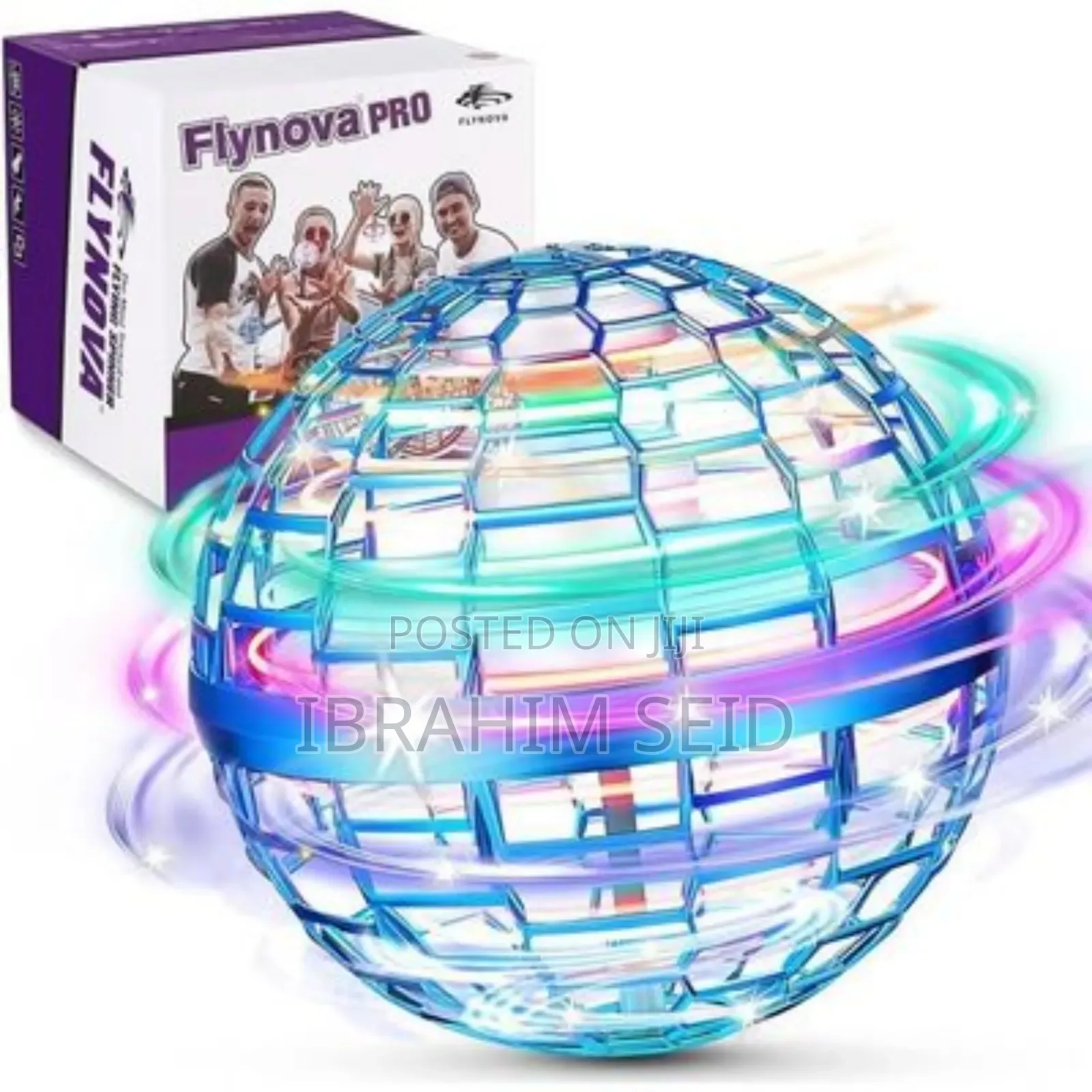 Hand-Operated, Spherical Flying Toy or Mini-Drone