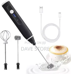 Handheld and Rechargeable Milk Frother and Mixer