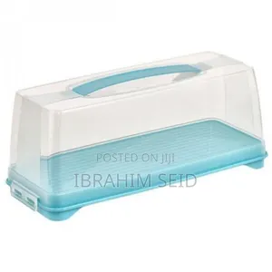 Cake Box Rectangular Baton With Safety Clip Lid and Handle Turkey Mad