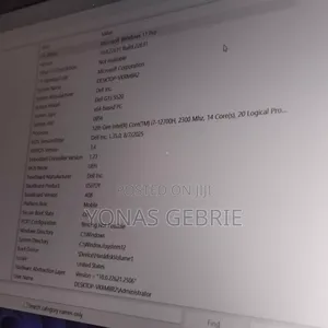 New Laptop Dell 16GB Intel Core I7 SSD 512GB