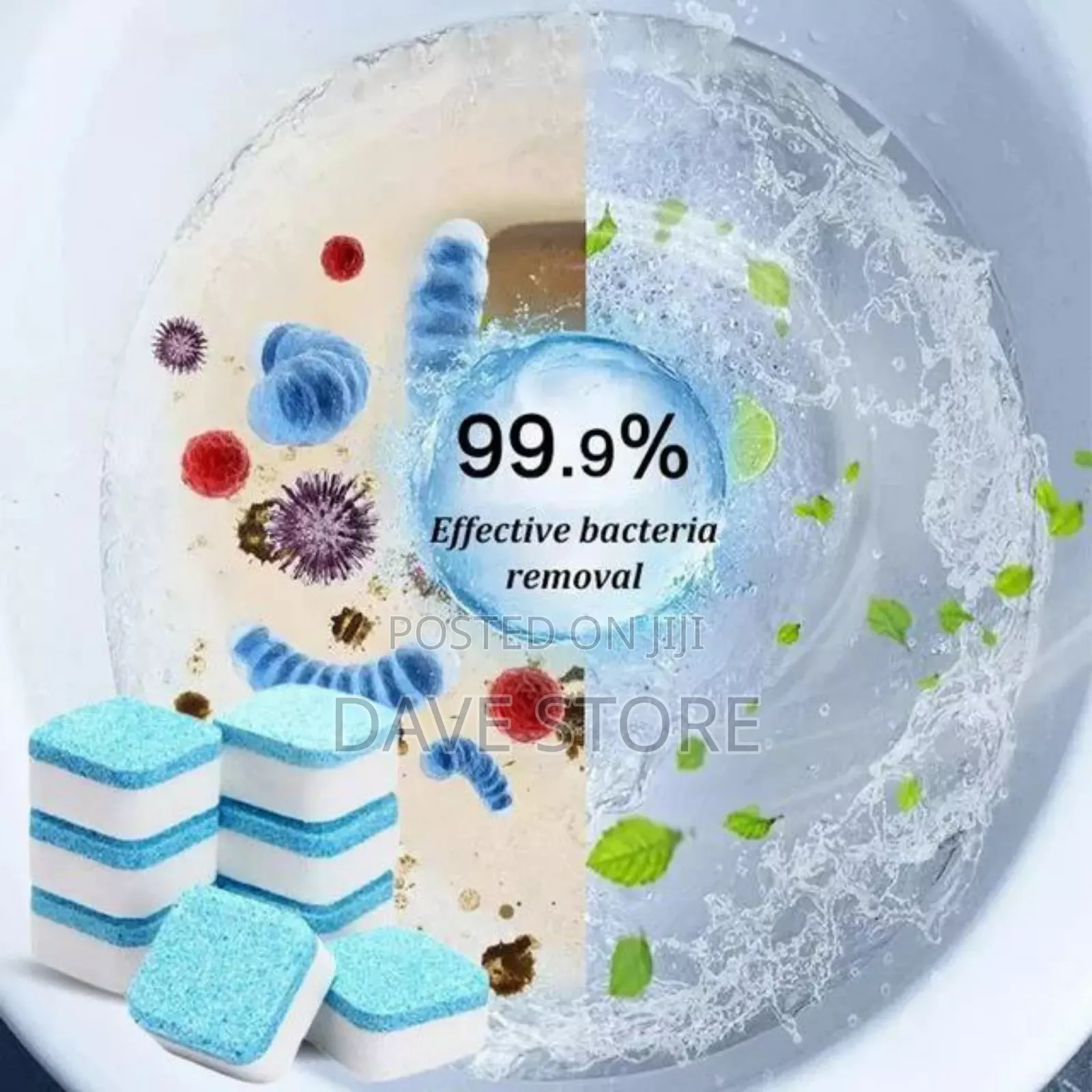 12pcs Toilet Effervescent Cleaning Tablet