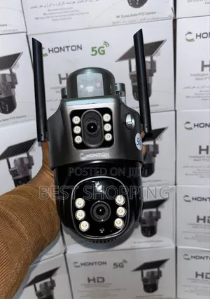 Honton 5g Dual Lens Simcard Insert Intelligent Solar Energy PTZ Camera