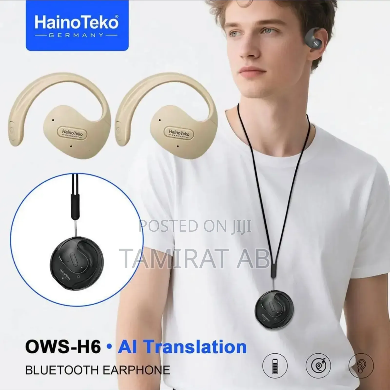 Haino Teko Ows-H6 Hi-Res Bluetooth Earphones With Ai Translation
