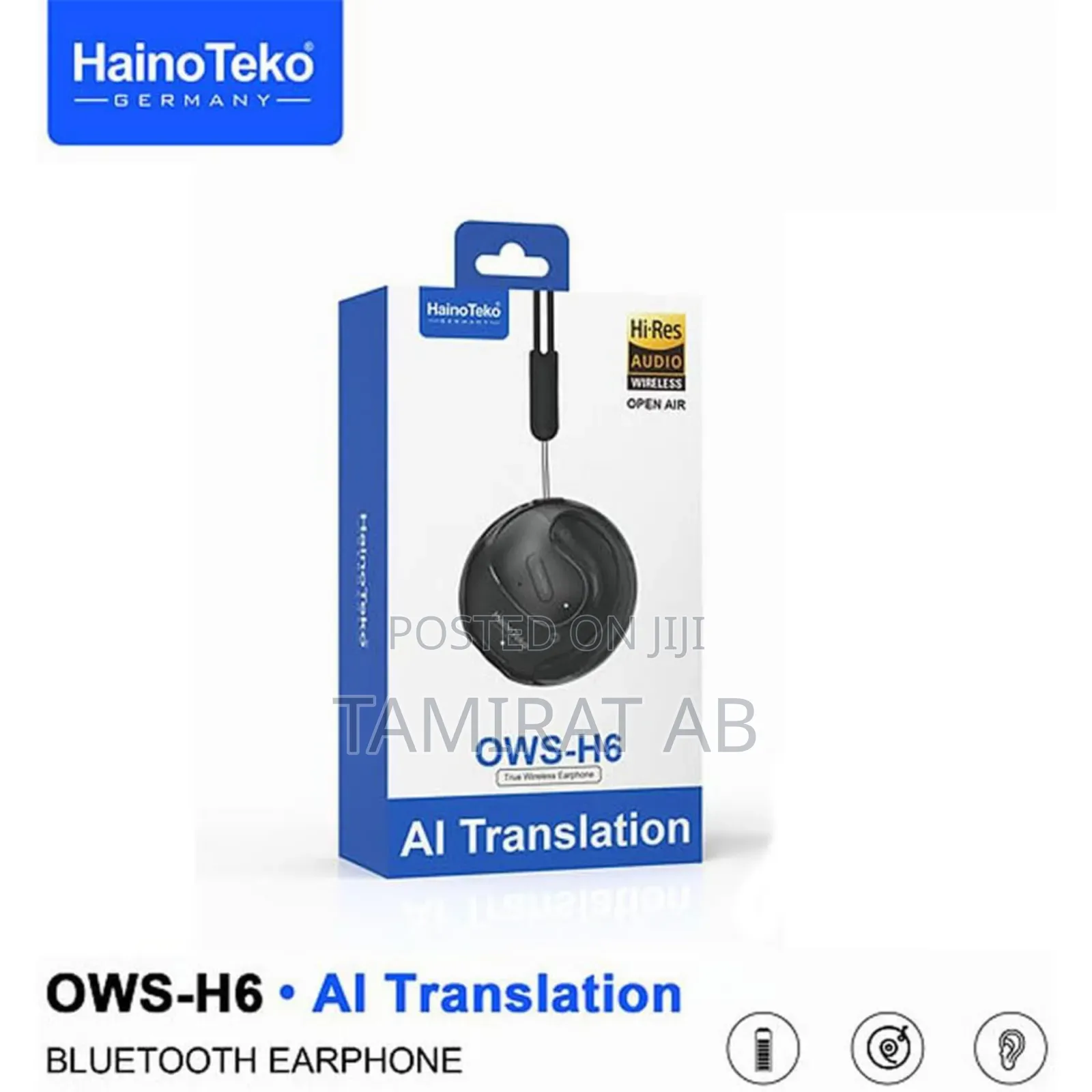 Haino Teko Ows-H6 Hi-Res Bluetooth Earphones With Ai Translation