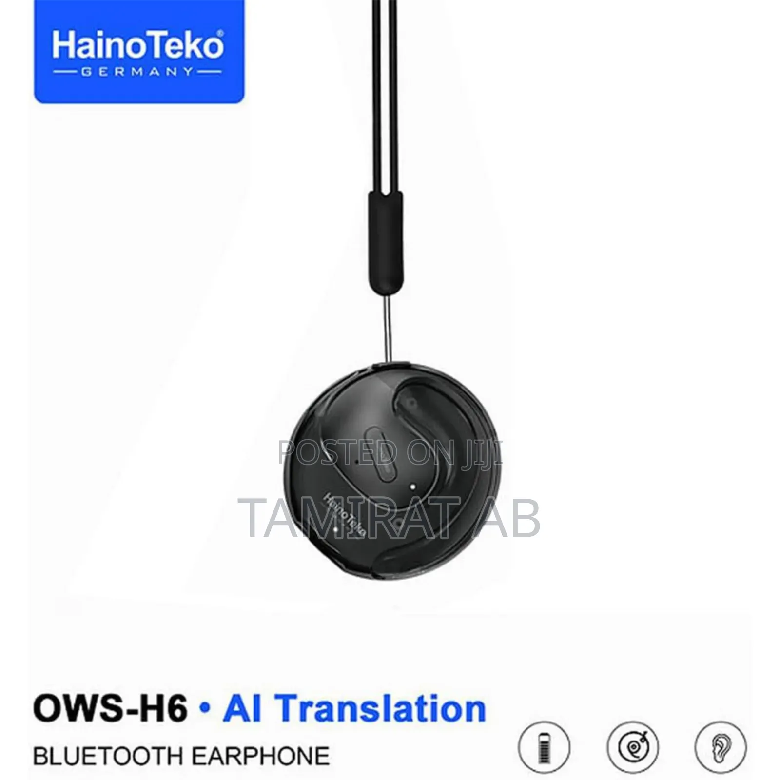 Haino Teko Ows-H6 Hi-Res Bluetooth Earphones With Ai Translation