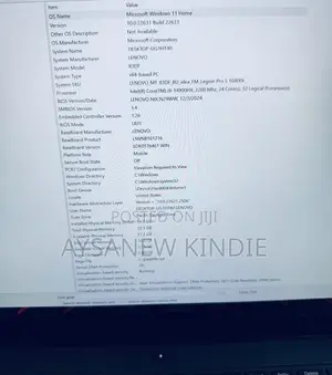 New Laptop Lenovo Legion 5i 16GB Intel Core I9 SSD 1T