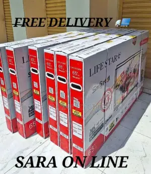 ♤♤Life Star 65" Smart Tv <New 2025 >>10year Warranty Free Delivery
