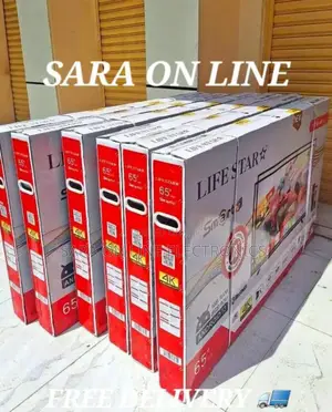 ♤♤Life Star 65" Smart Tv <New 2025 >>10year Warranty Free Delivery