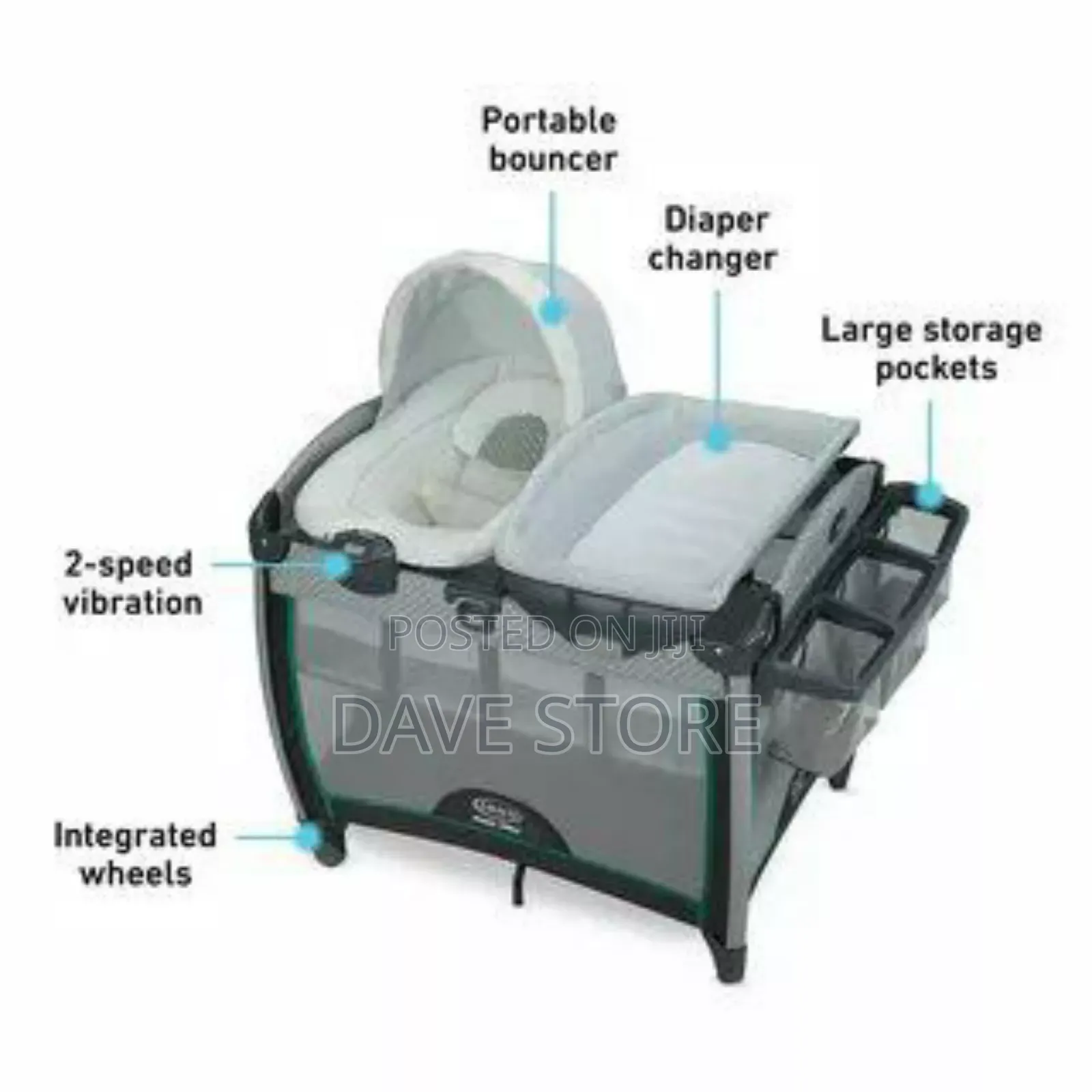 Graco / Evenflo 3-in-1 Premium Baby Bed