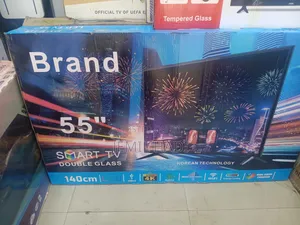 Photo - Brand Semart Tv 55 Inch Andrayd Doubel Gelass Hifi Wifi Youtoub