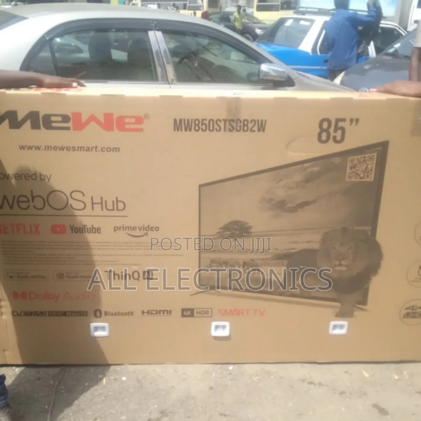 Mewe 85"Inch Tv Smart Double