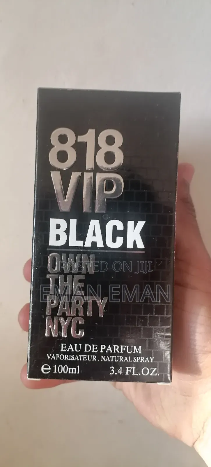 818 Vip Black Own the Party Nyc Cologne Perfume