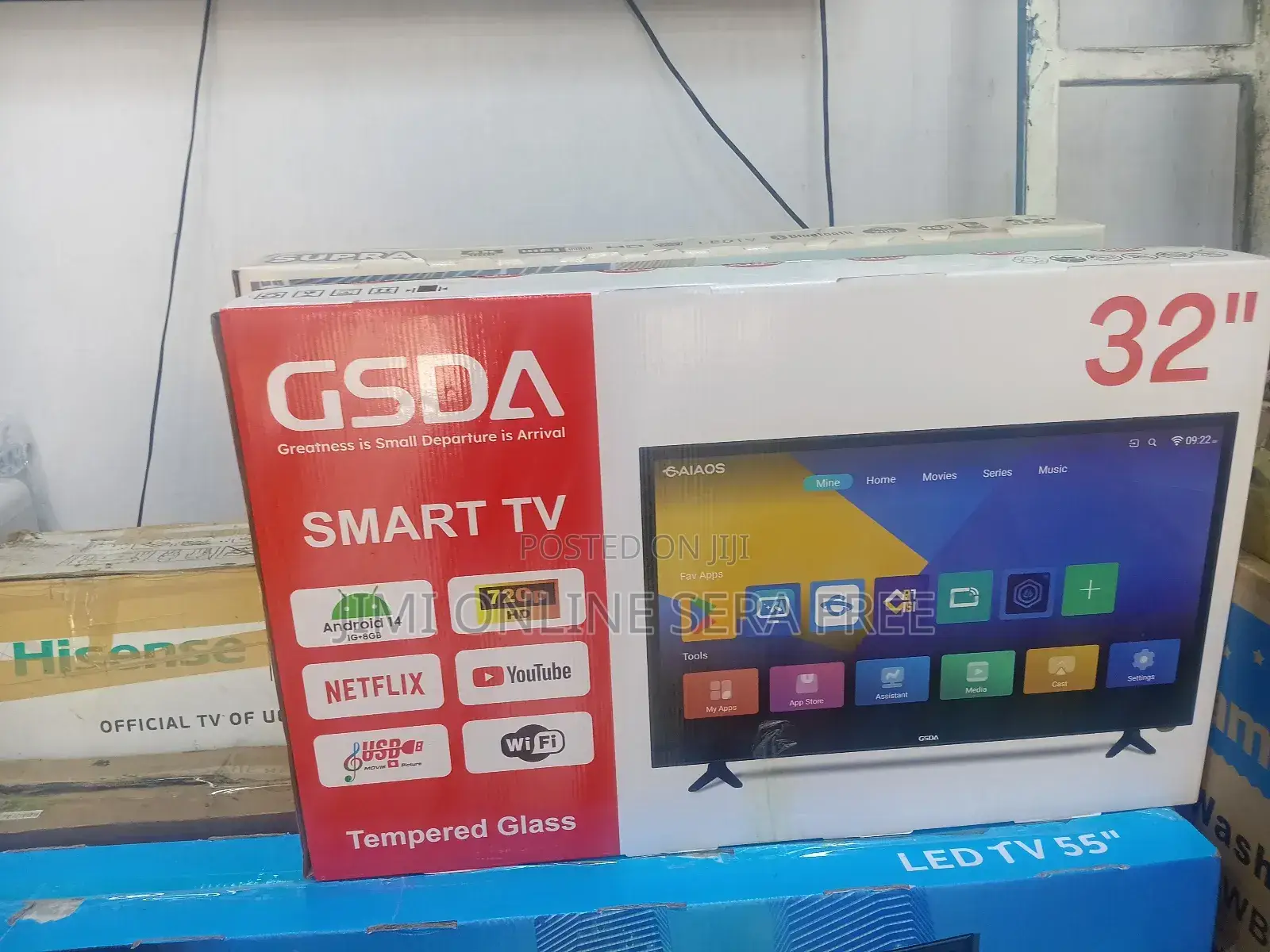 Gsda Smart Tv 32 Andrayd,14,1g+8gb,Doubel Gelass