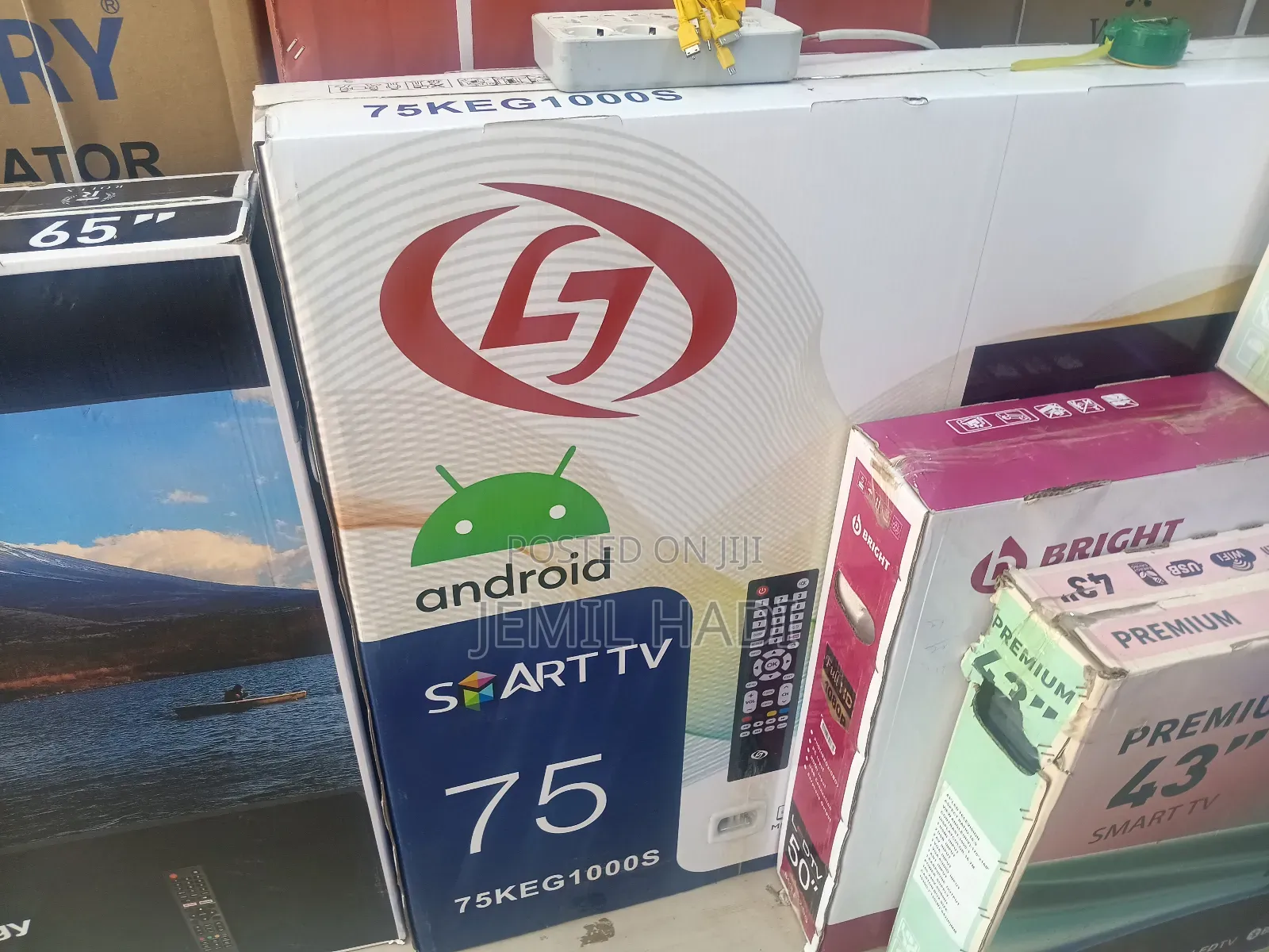 Lge Smart Tv 75,Inch4k Andrayd Boubel Gelass