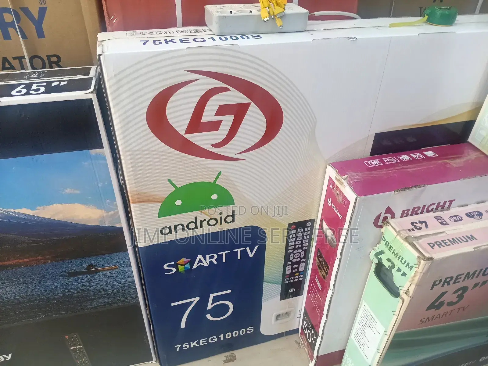 Lge Smart Tv 75,Inch4k Andrayd Boubel Gelass