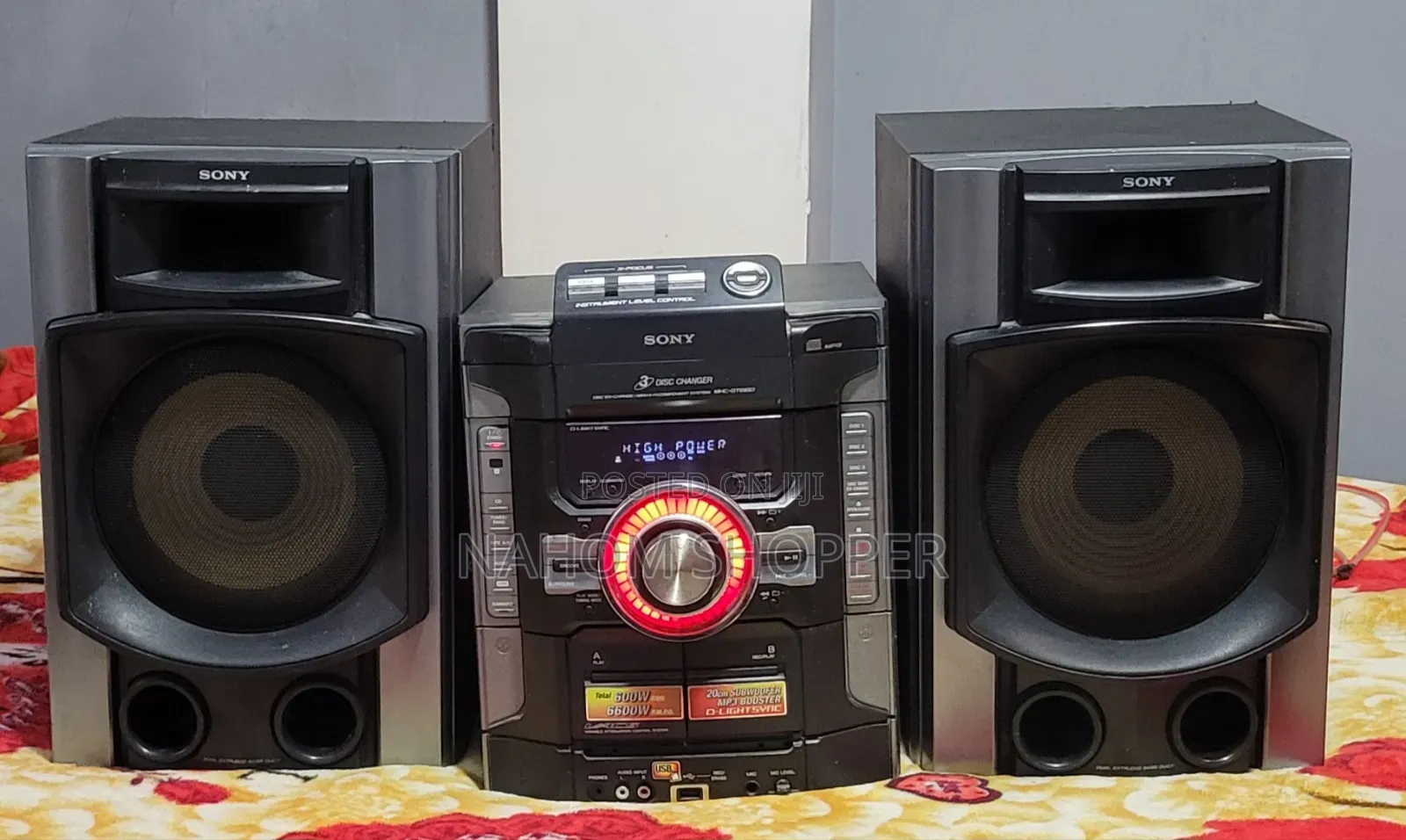 Sony MHC-Gt660 Hi-Fi Sound System.