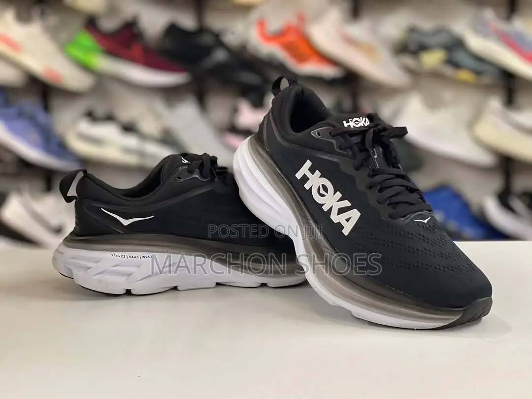 Hoka Bondi 9 (Black/White)