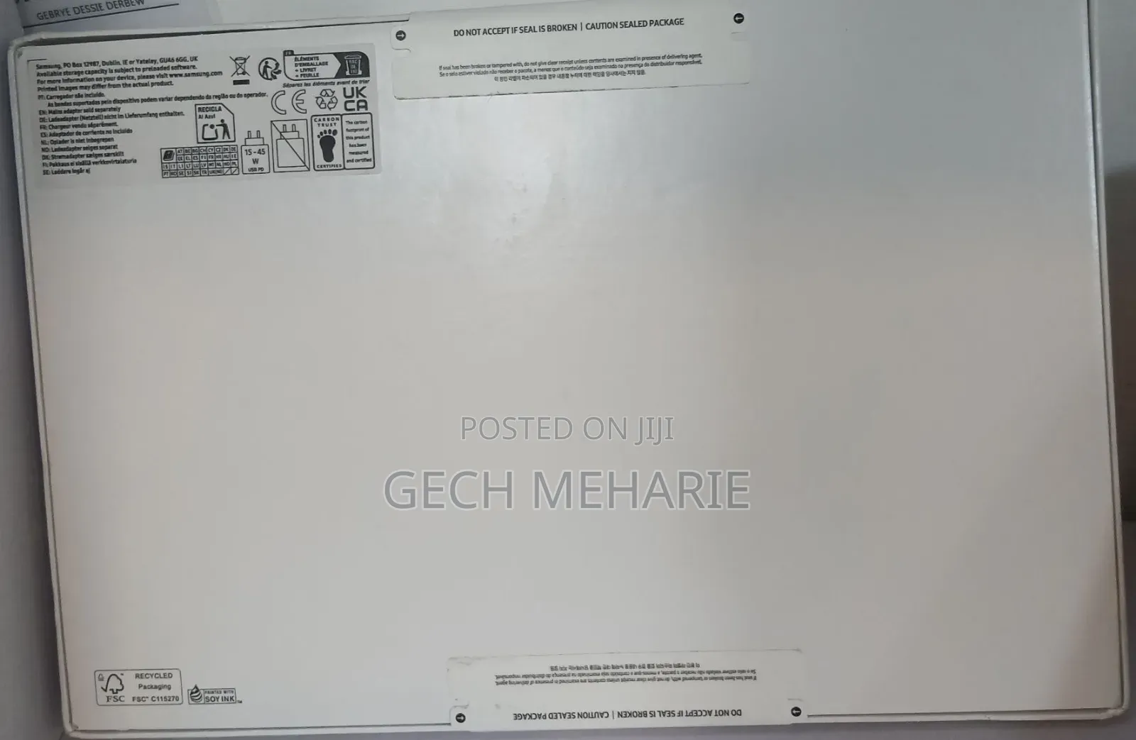 New Samsung Galaxy Tab S9 FE+ 128 GB White