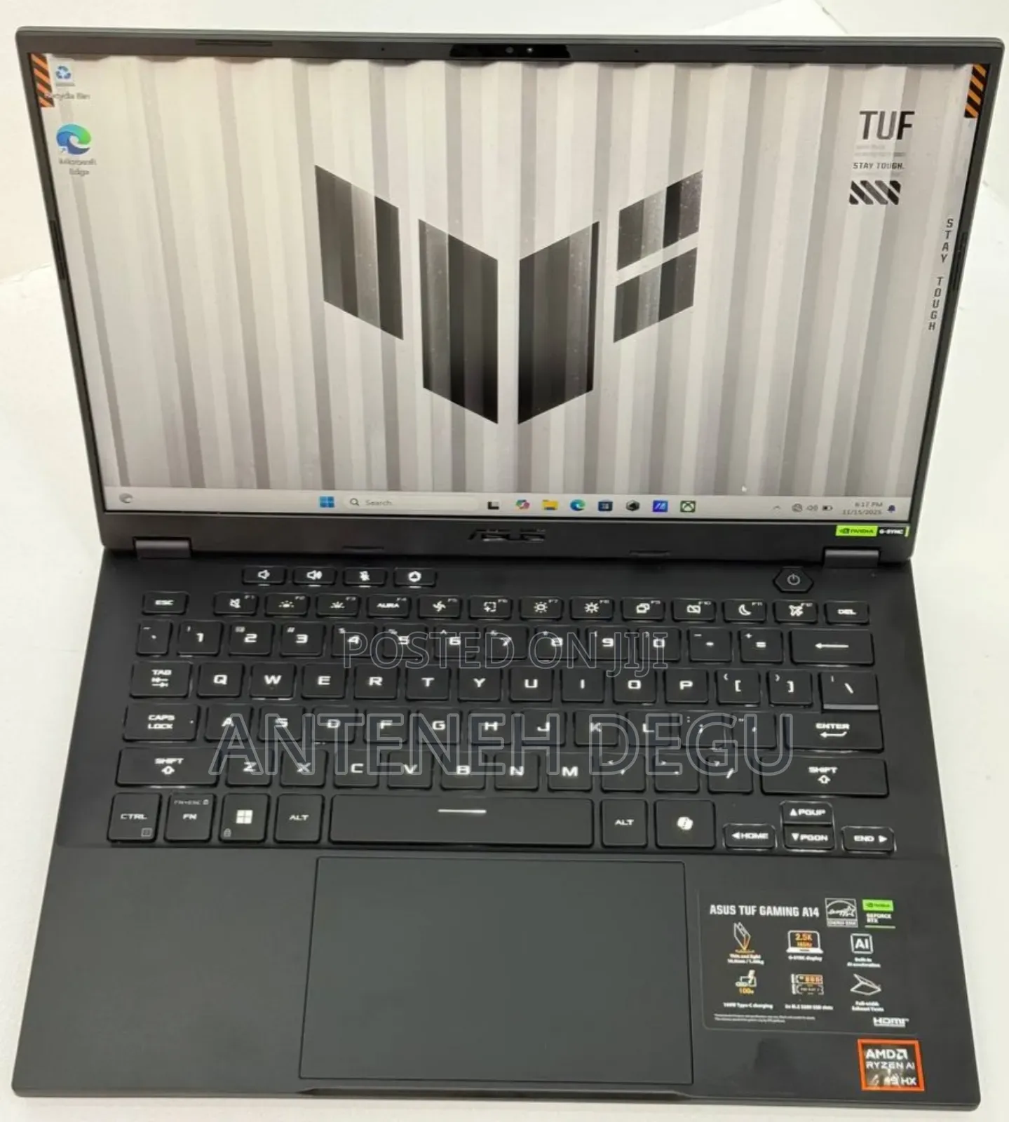 New Laptop Asus TUF Gaming A15 16GB AMD Ryzen 9 SSD 1T