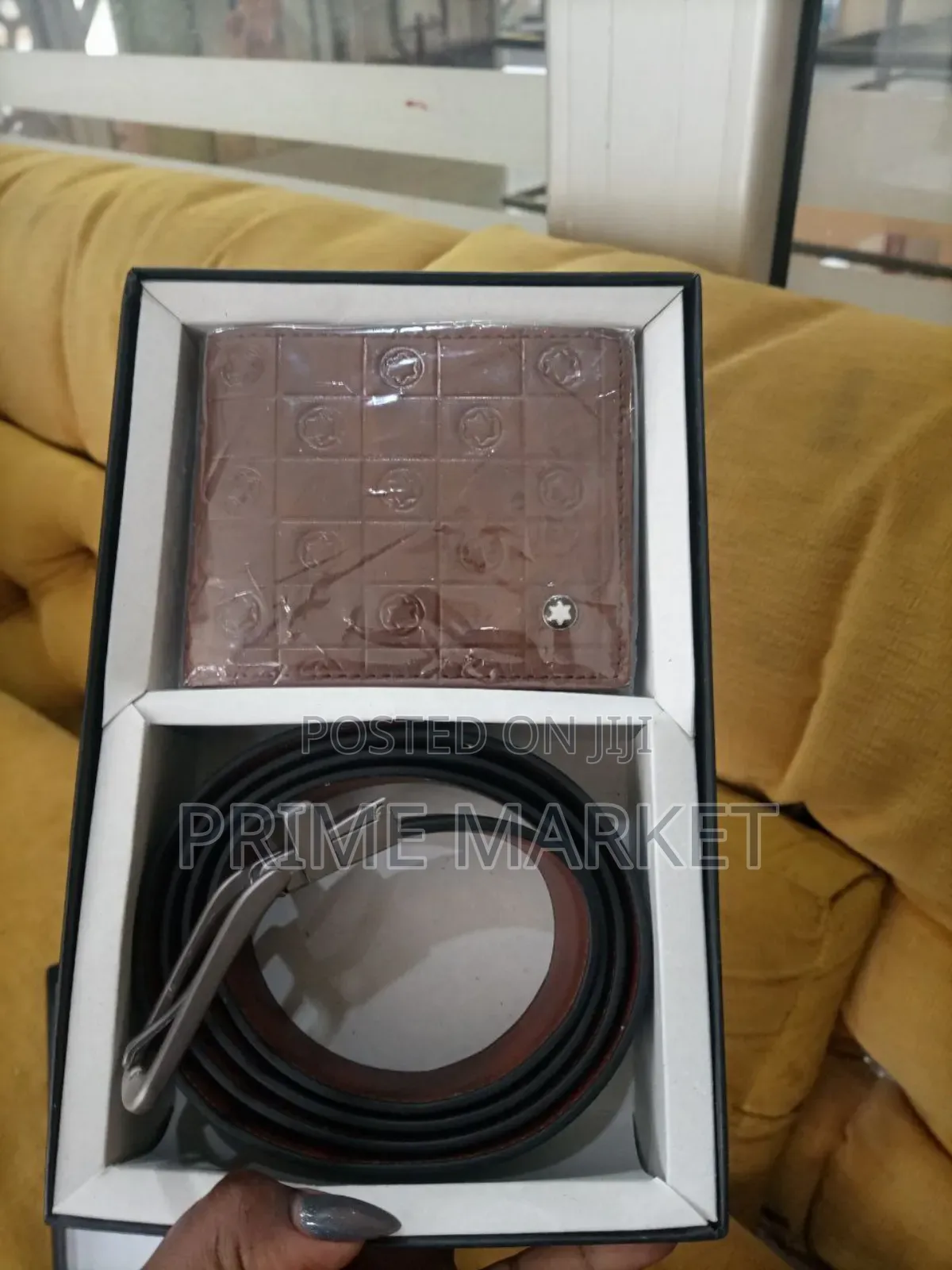 Leather Wallet and Belt Combo for Men Gift Set