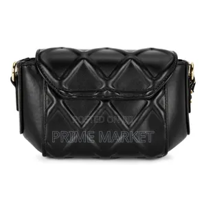 Brooklyn Black Patterned Sling Crossbody Women Bag-Genuine Leather