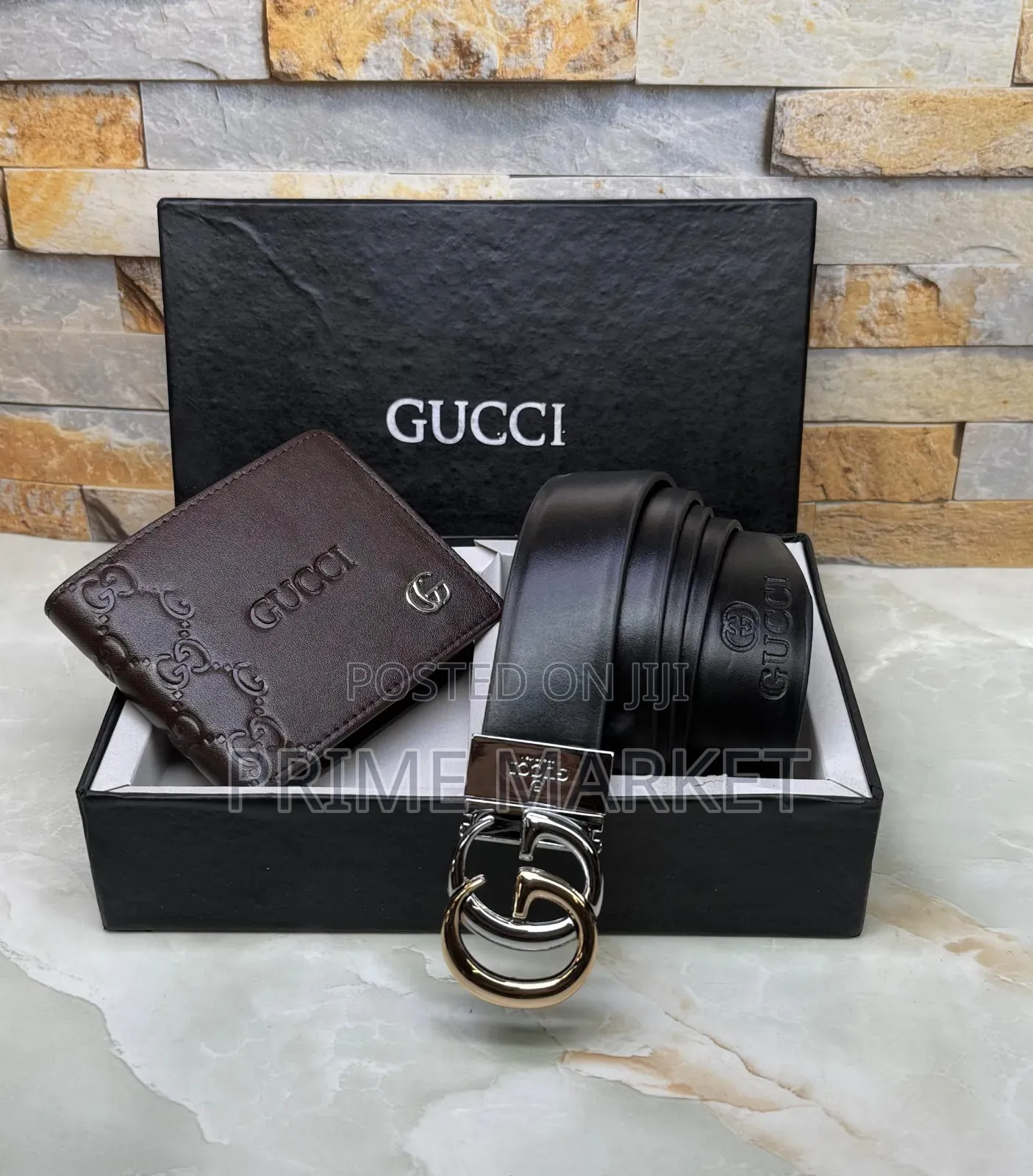 Gucci Wallet and Belt Combo for Men Gift Set