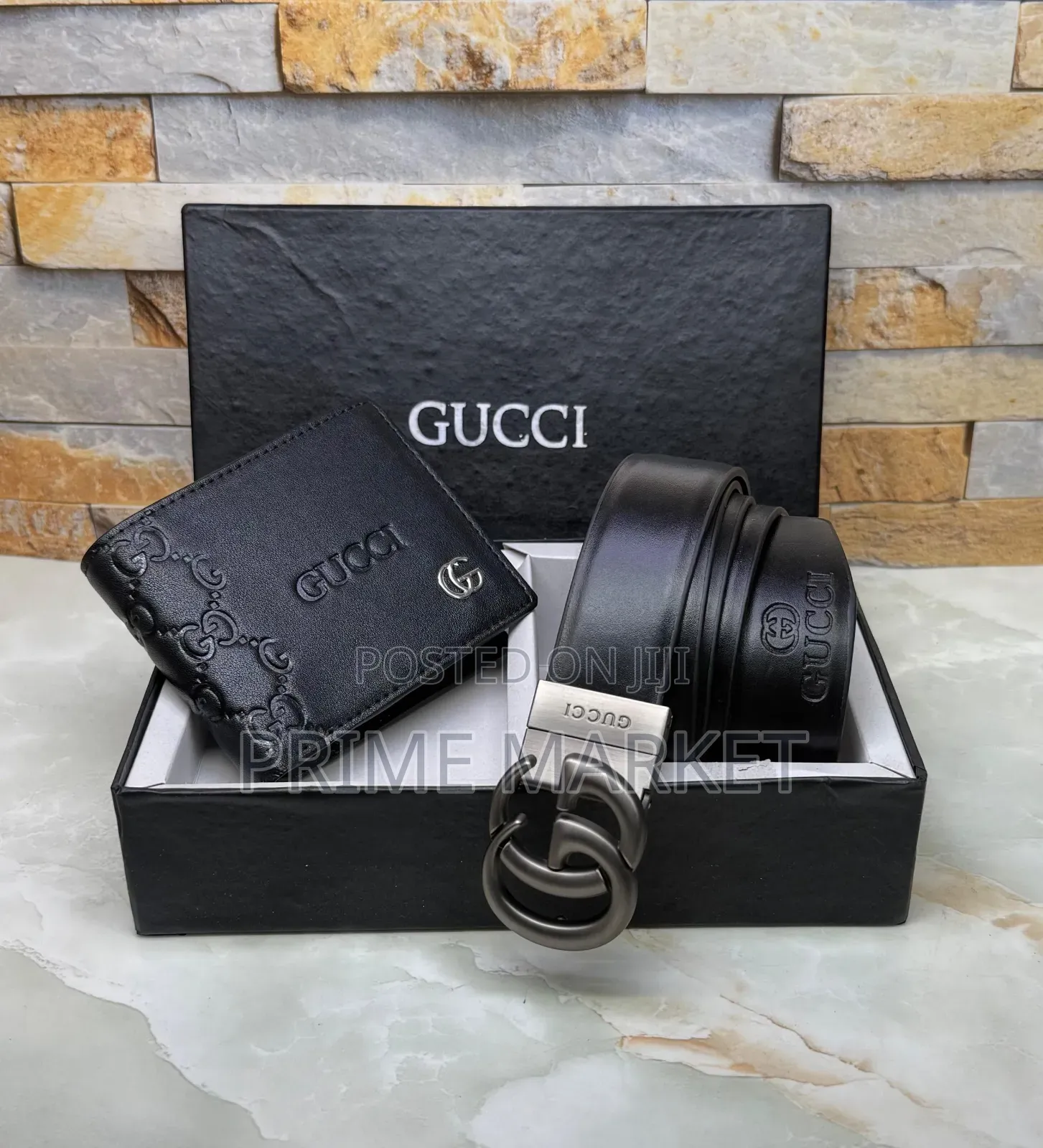 Gucci Wallet and Belt Combo for Men Gift Set