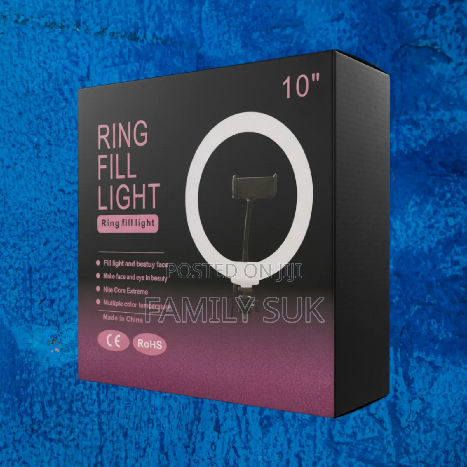 10 Inch Ring Light Easy Sturdy Tripod Stand and Phone Mount