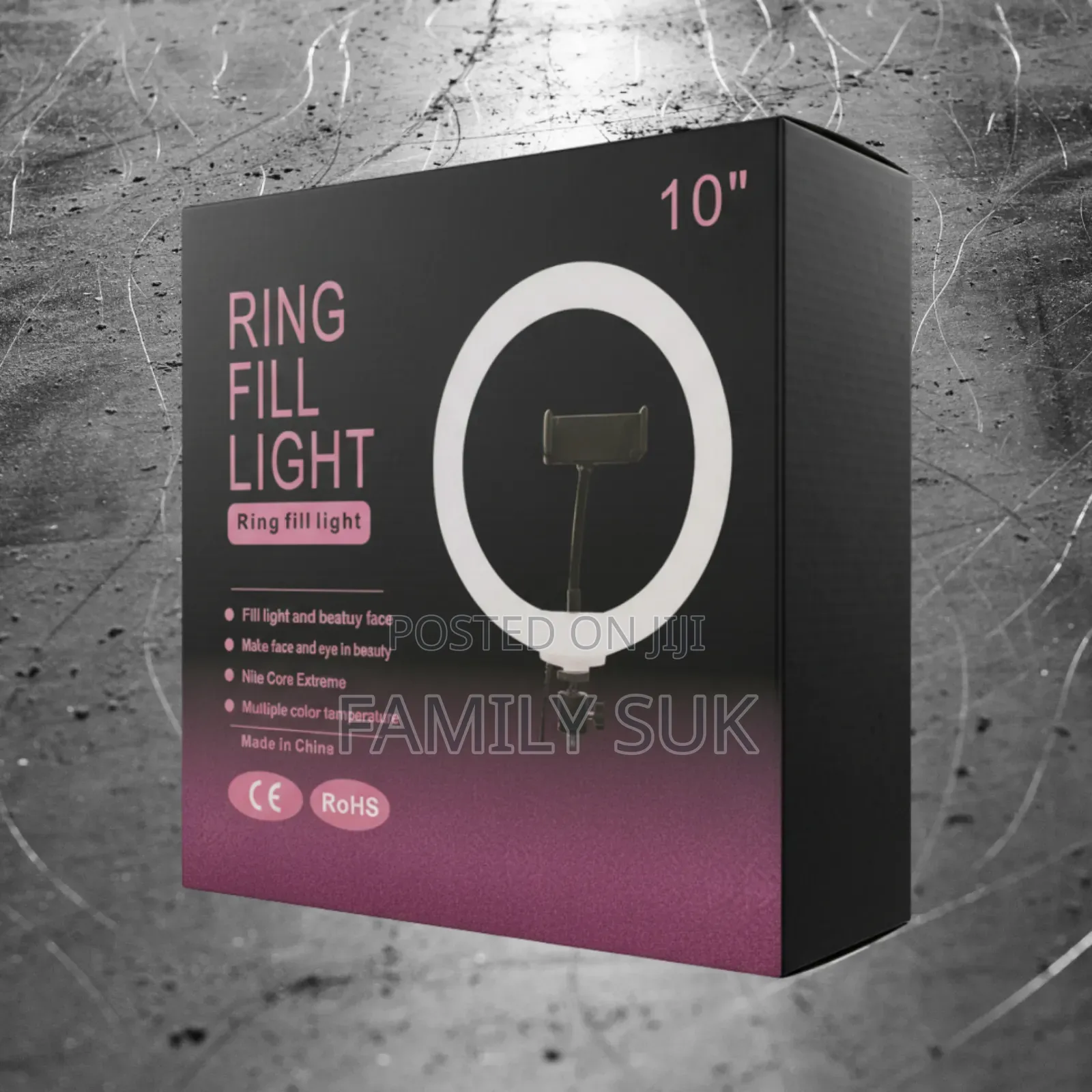 10 Inch Ring Light Easy Brightness Control Remote Included