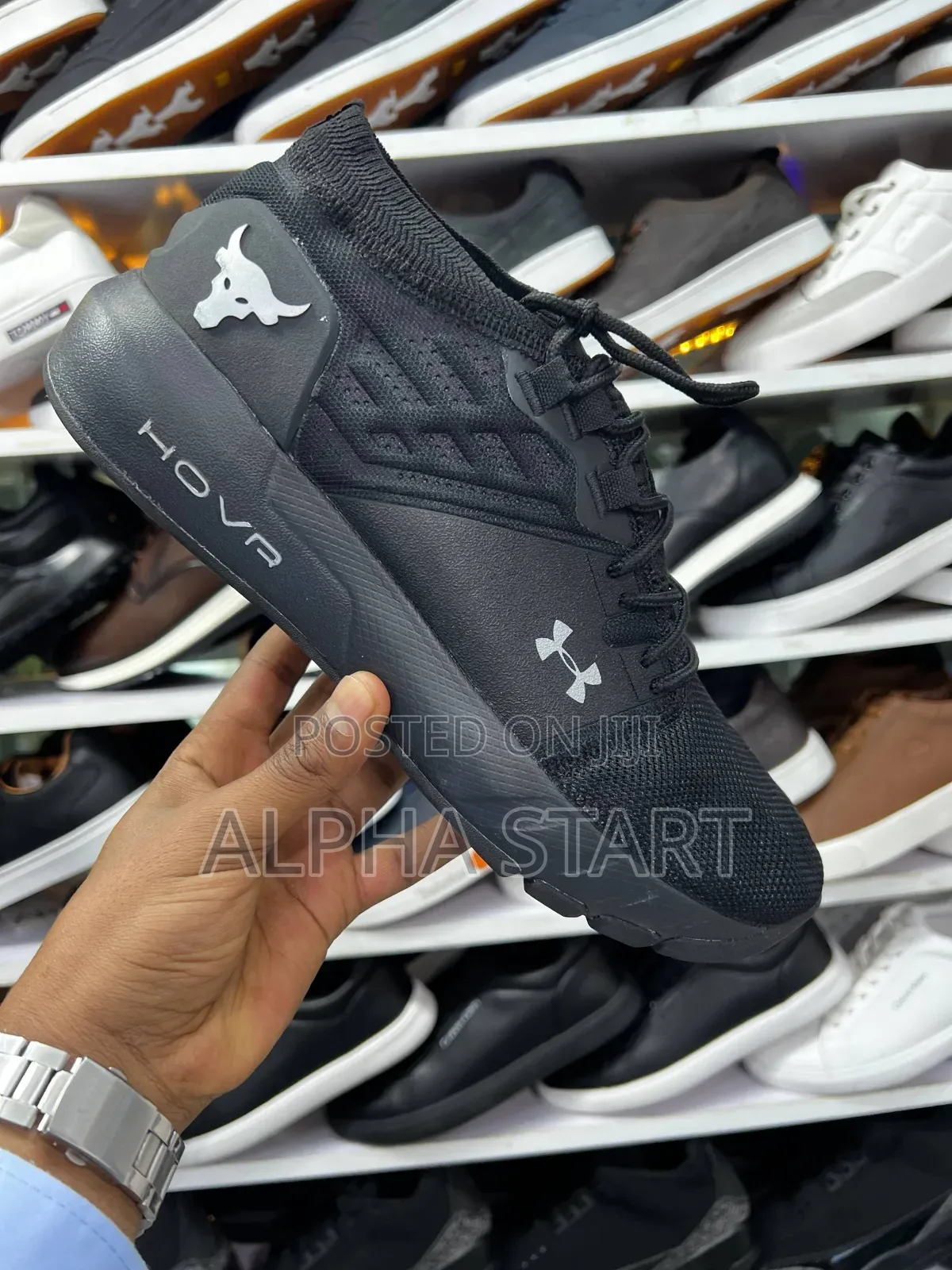 Under Armour Gray Hovr High Master Quality Smooth Sneakers for You