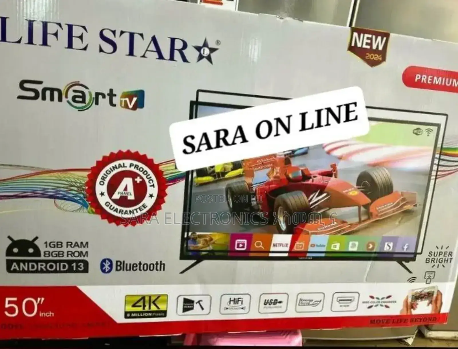 ◇Life Star 50" A+Pannel ☆10_year Warranty ◈Free Delivery ◈PRICE 75,000