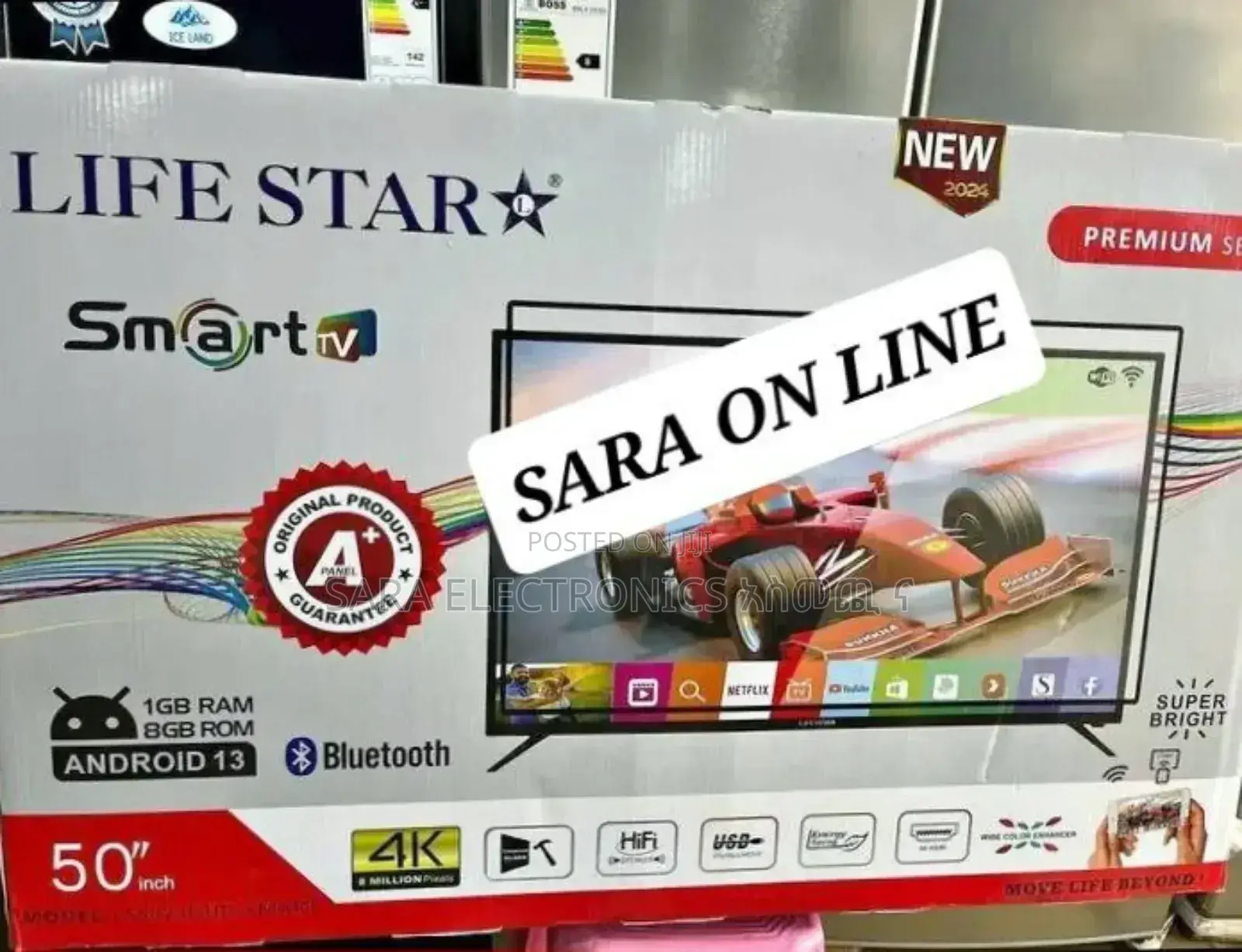 ◇Life Star 50" A+Pannel ☆10_year Warranty ◈Free Delivery ◈PRICE 75,000