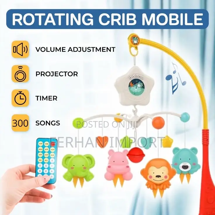 Baby Bed Bell With Det Achable Toys