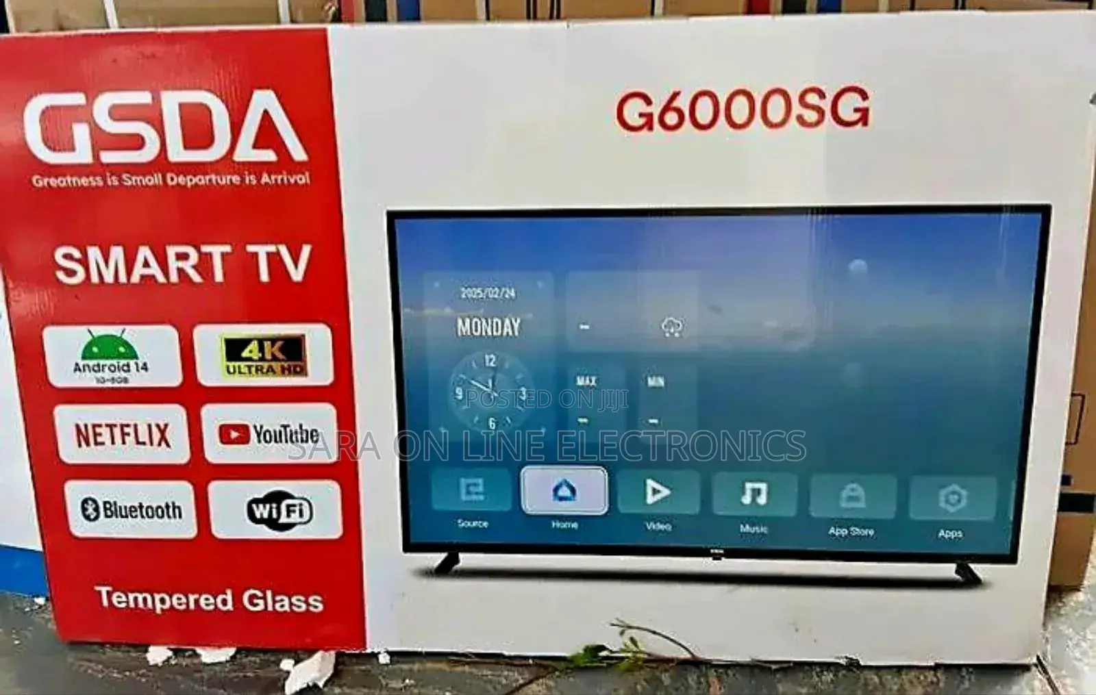 ■□Gsda 60" Smart Tv New Model ♡♤10year Warranty Free Delivery