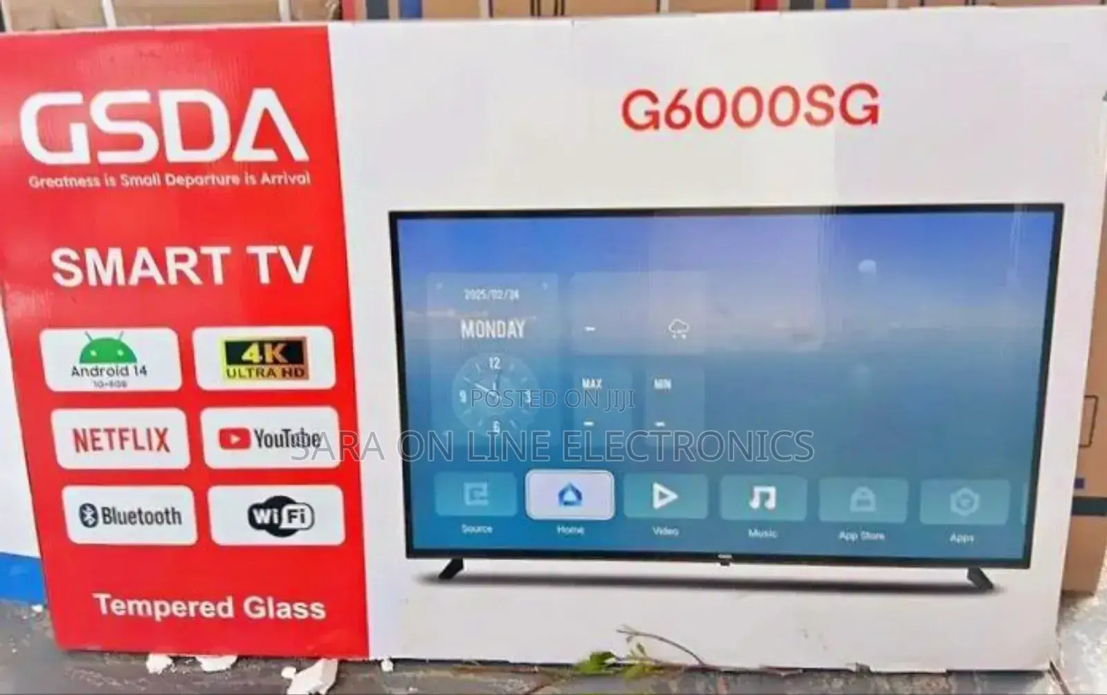 ■□Gsda 60" Smart Tv New Model ♡♤10year Warranty Free Delivery