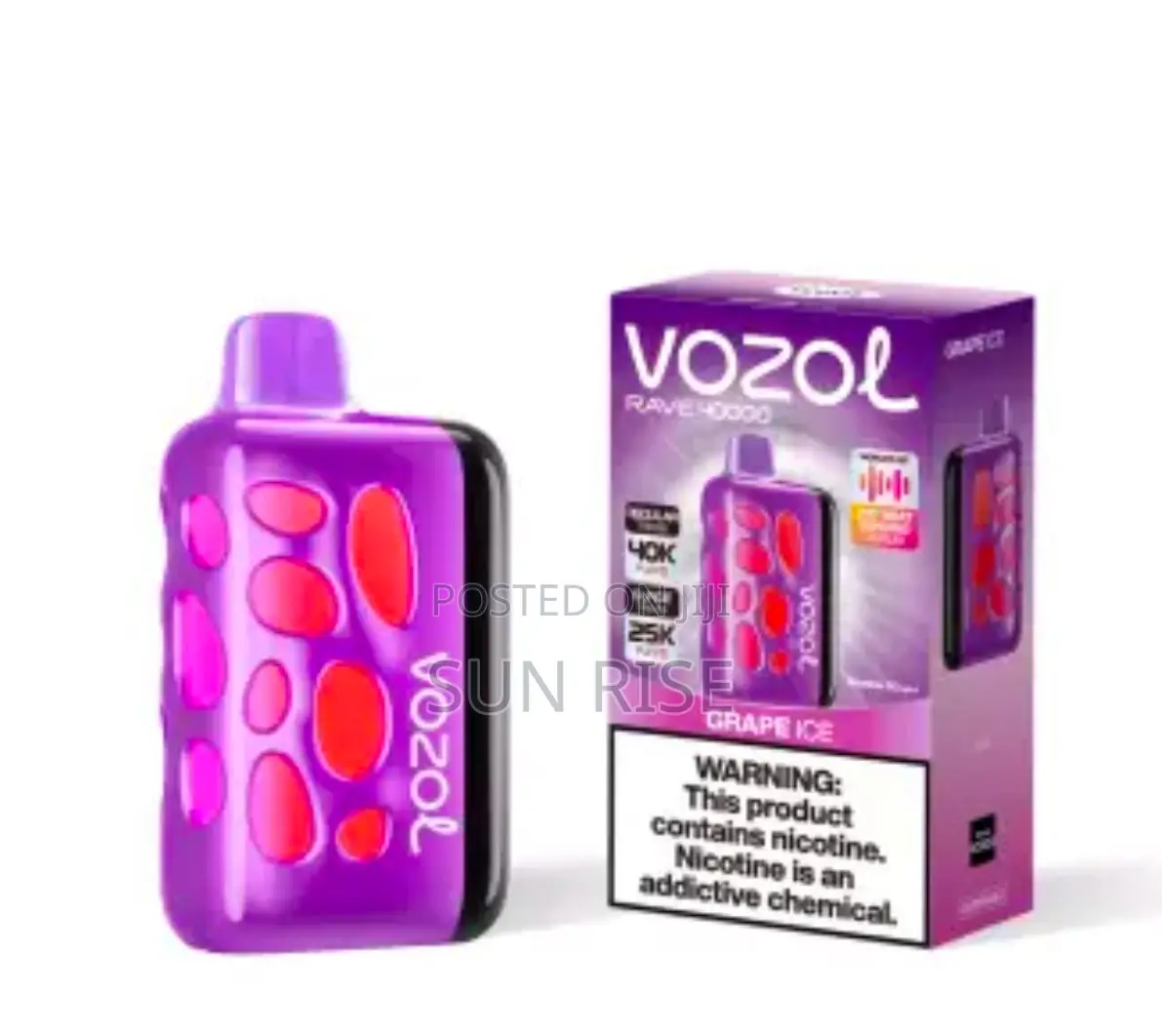 Vozol 40000 Puff Grape Ice