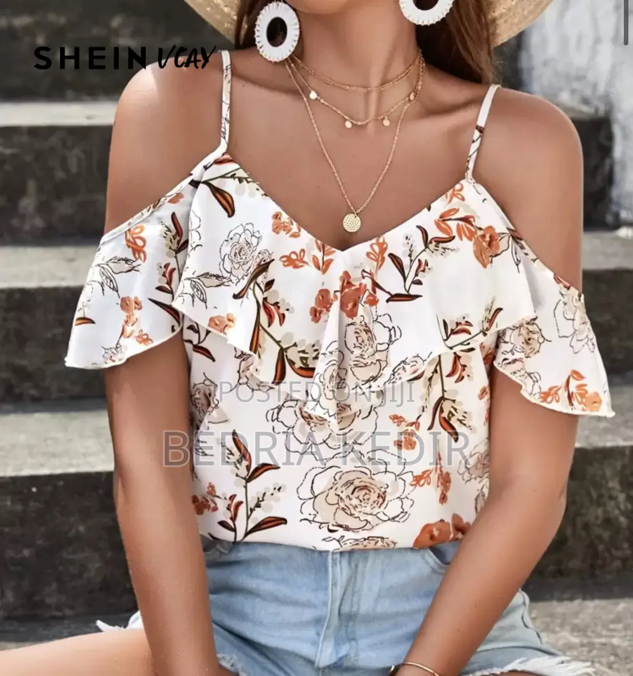 Women's Off Shoulder Vacation Blouse