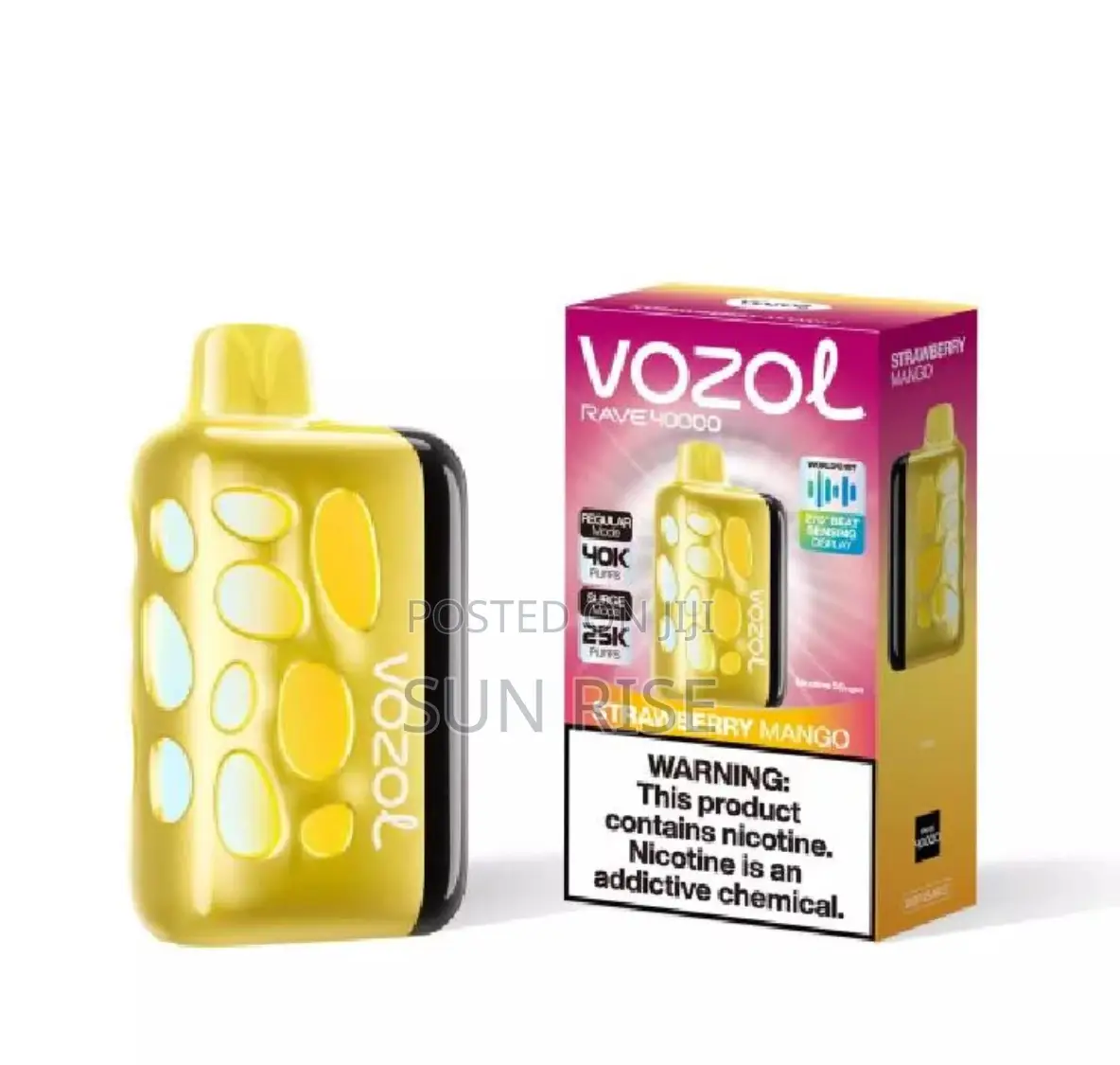 Vozol Rave 40000 Puff Vape Strawberry Mango