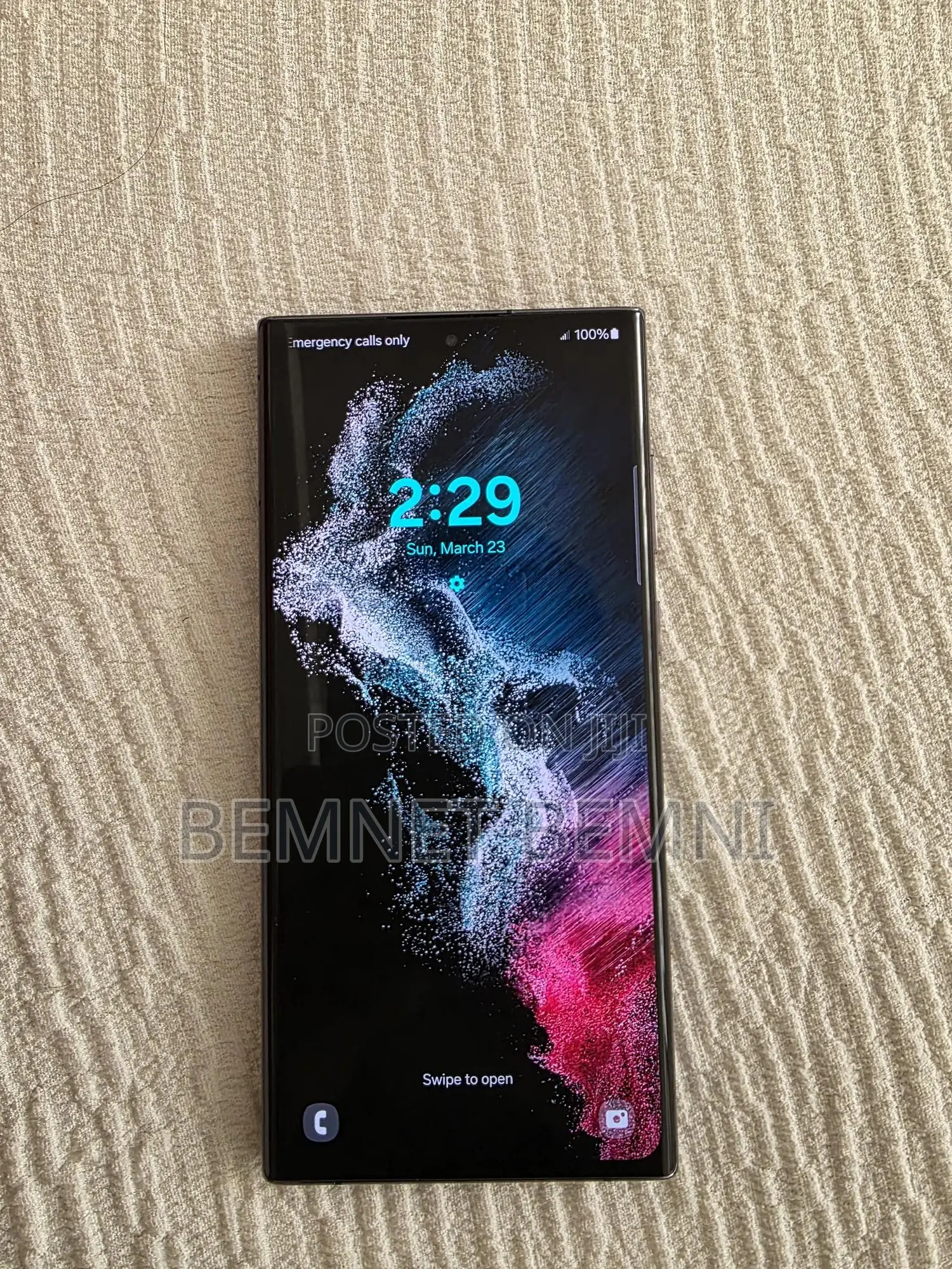 New Samsung Galaxy S22 Ultra 128 GB Black