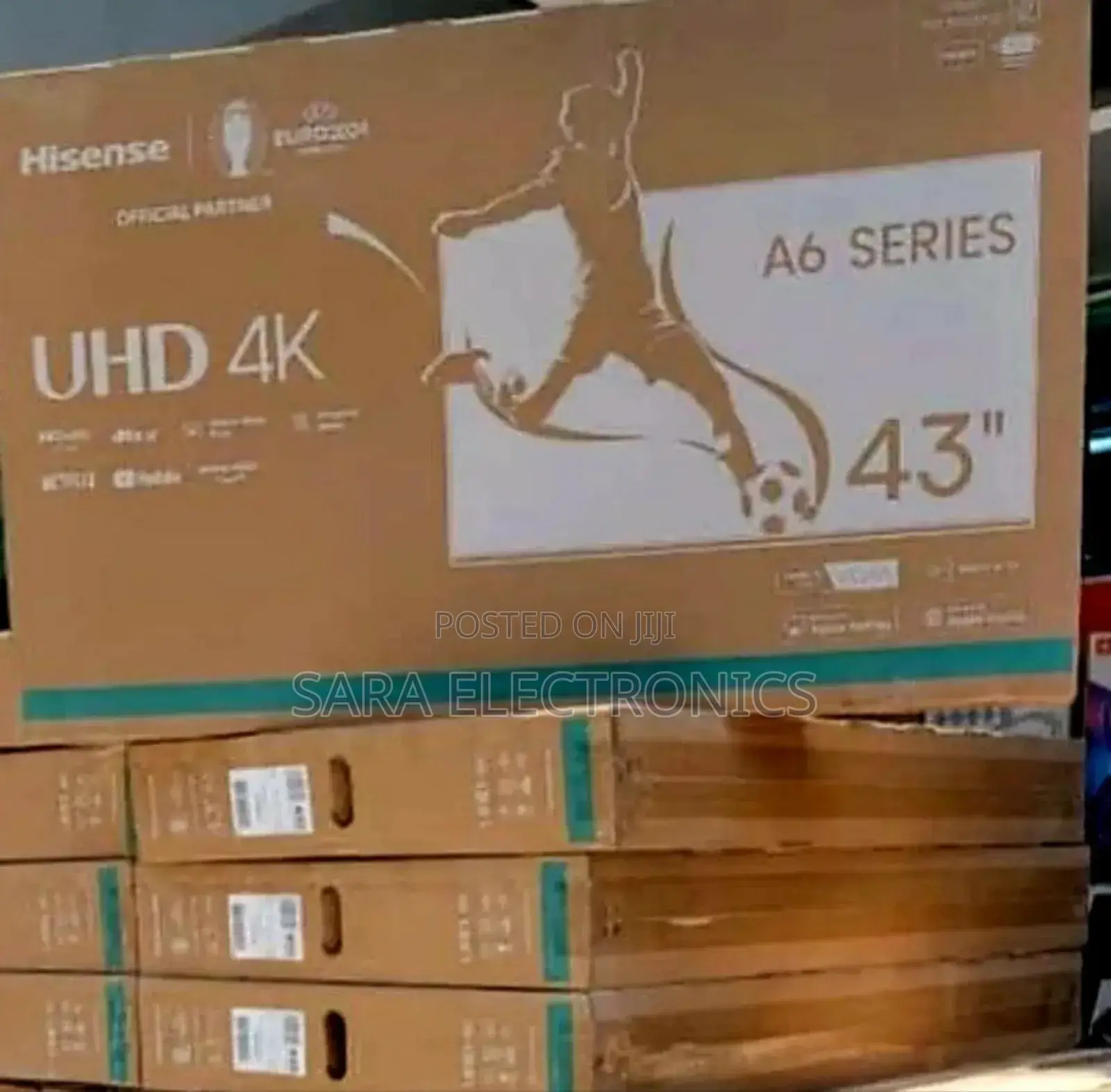 ♤Hisence 43" Uhd Series A6 Tv ♤5year Warranty Free Delivery