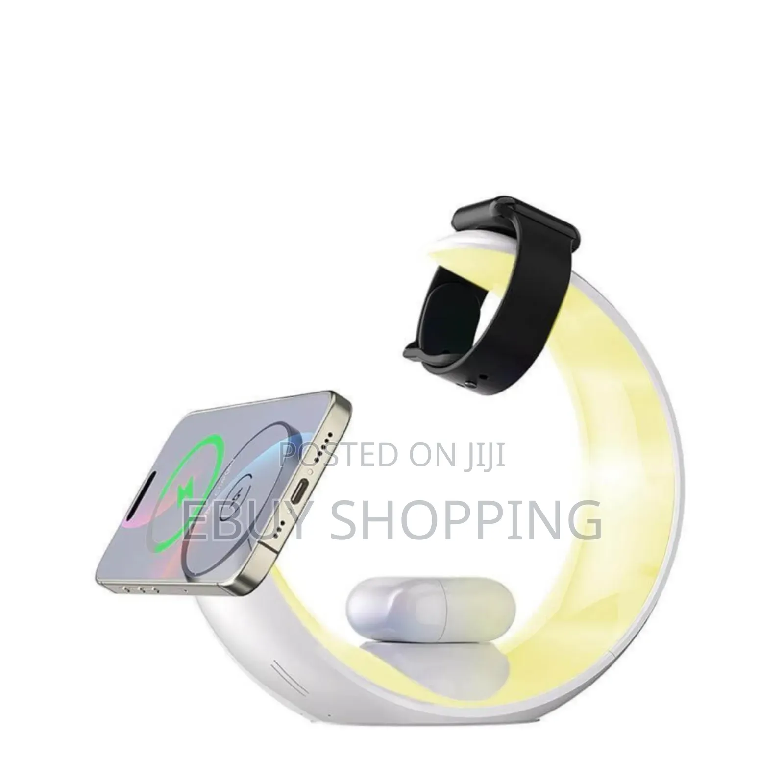 Space-Saving Half-Moon Design Wireless Charger by Giftology