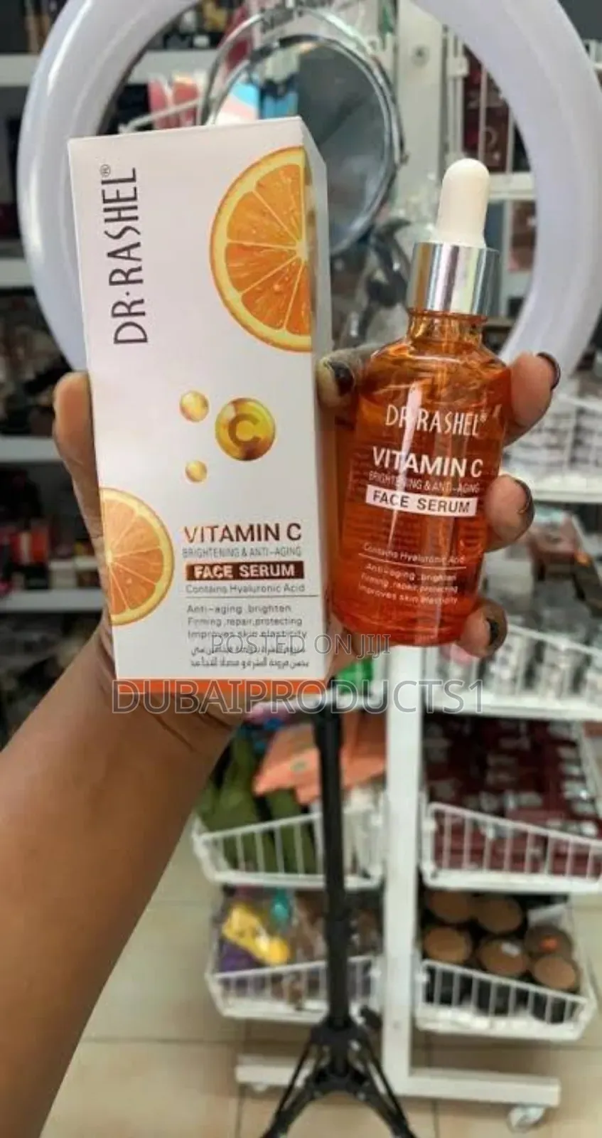 Dr Rashel Vitamin C Serum የቆዳ ሸካራነትን ያስተካክላል