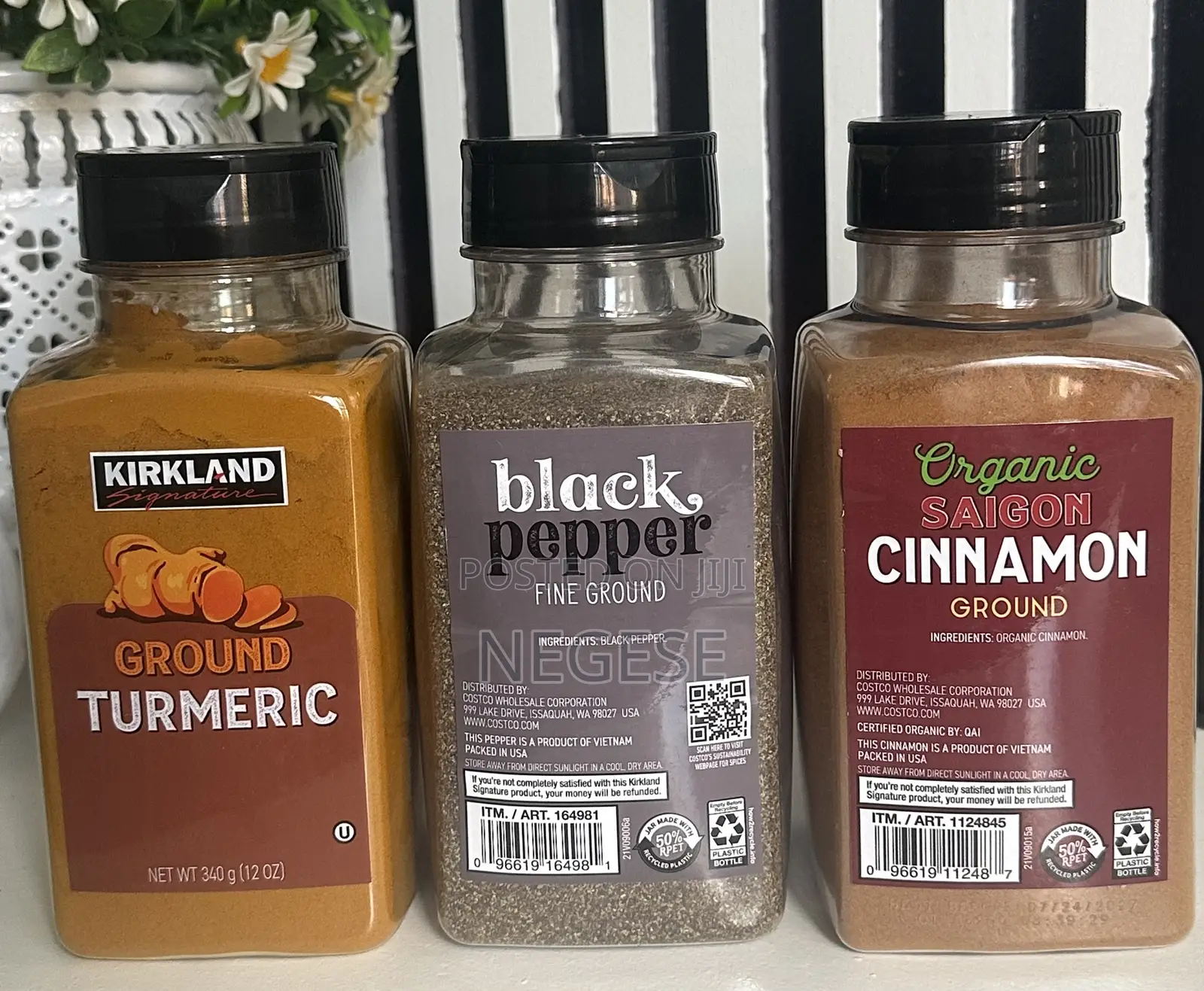 Kirkland Signature Fine Ground Black Pepper, 12.3 Oz (2 Bottle)