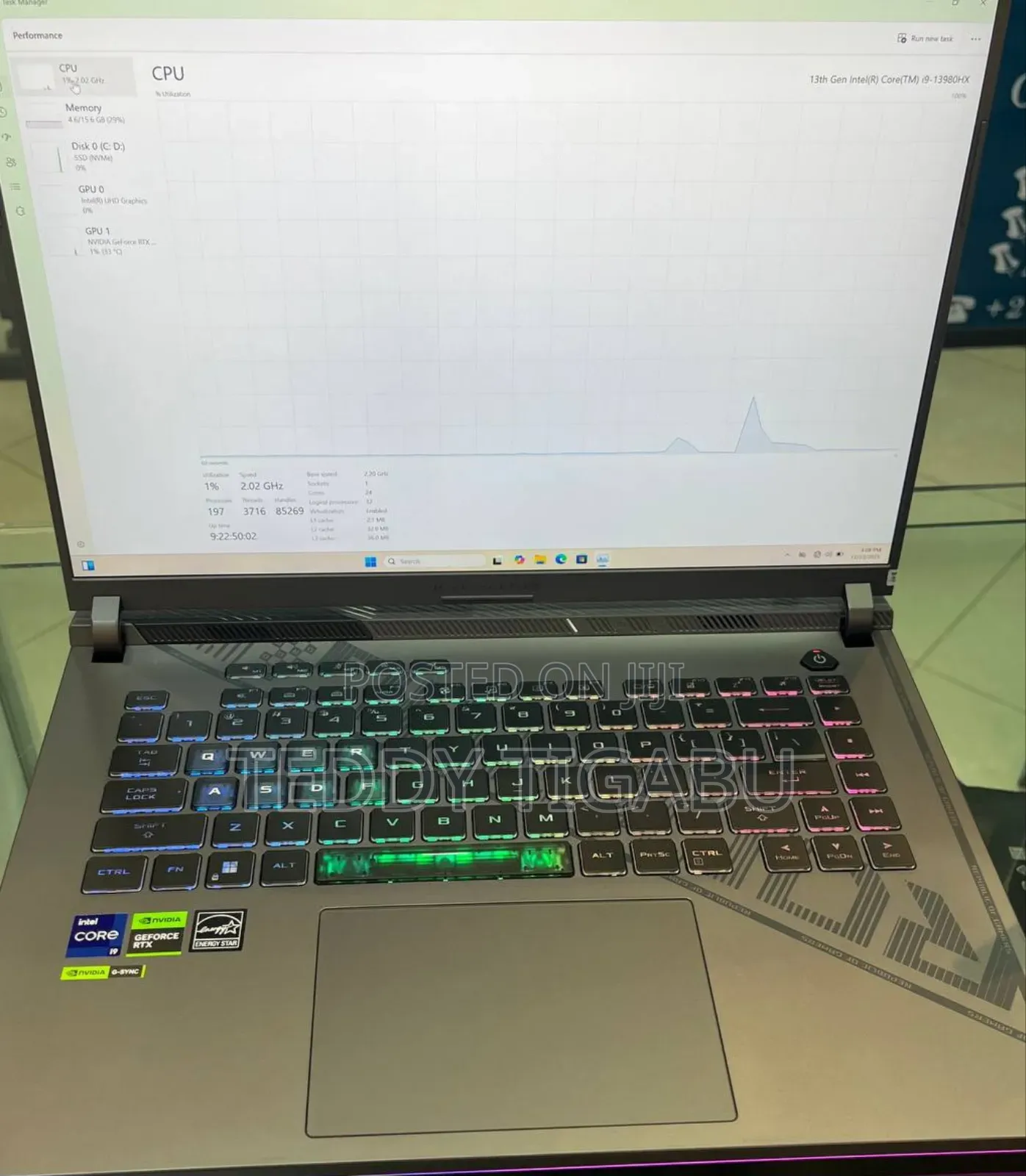 New Laptop Asus ROG Strix G16 G614 16GB Intel Core I9 SSD 1T