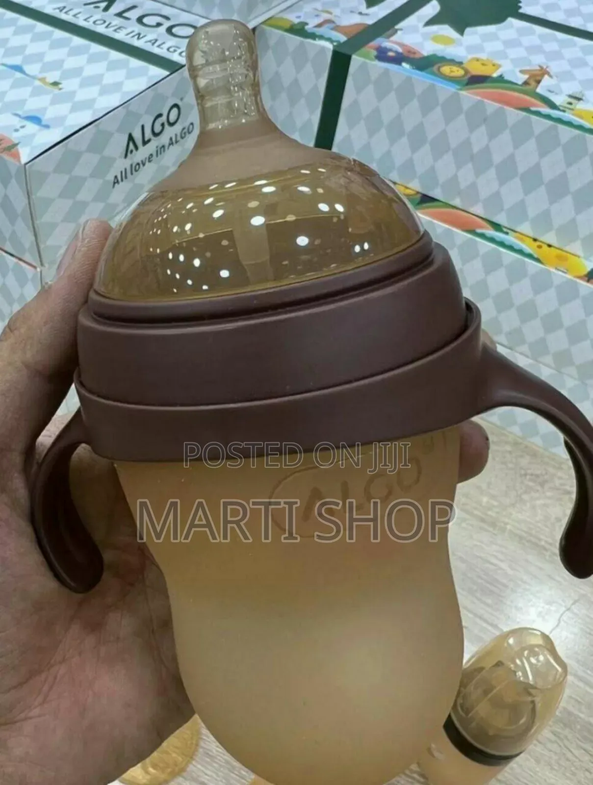 6 Pieces Bpa Free Silicone Baby Bottles or Feeding Sets ( Algo)