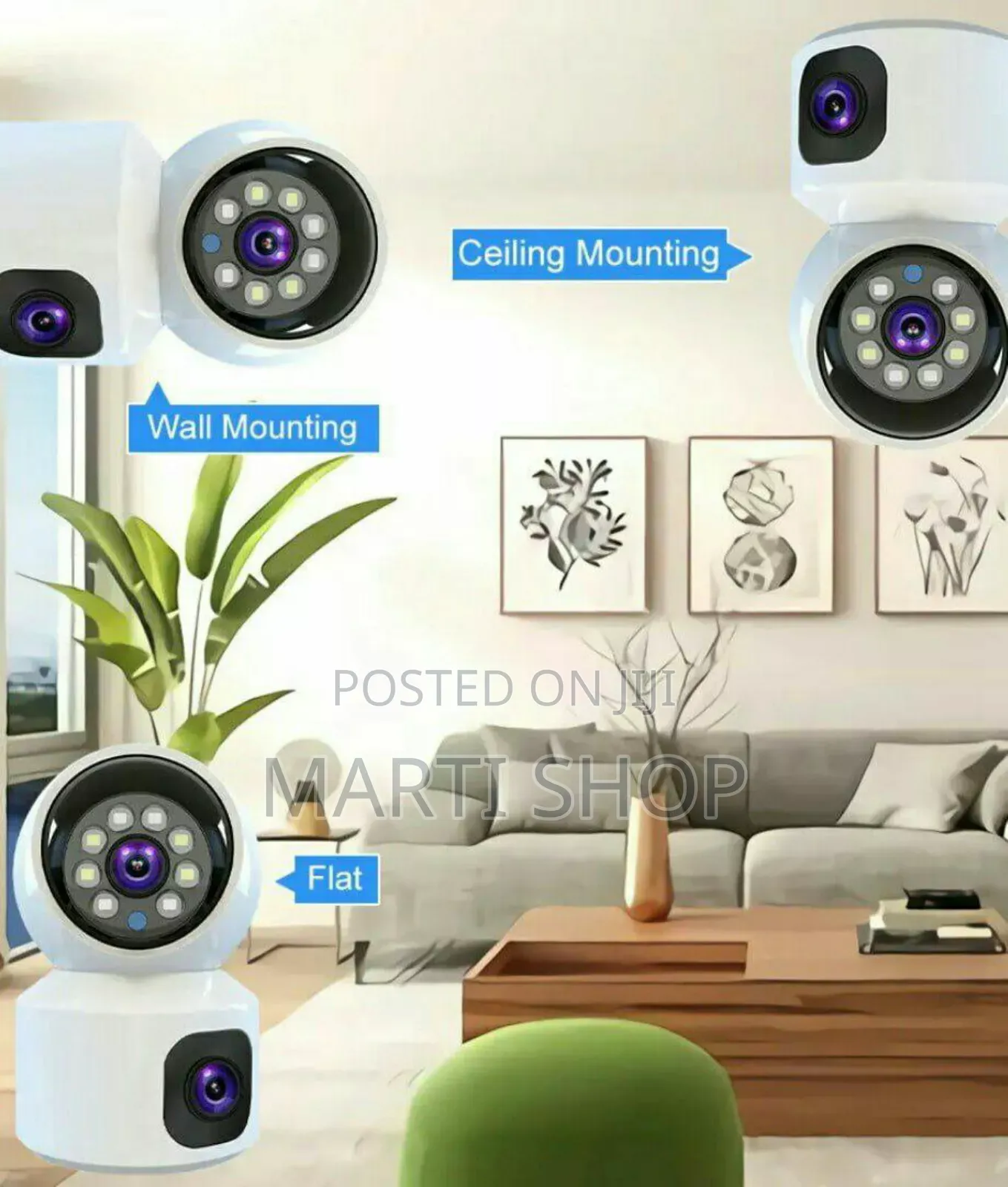 Double Lens Security Camera 360°