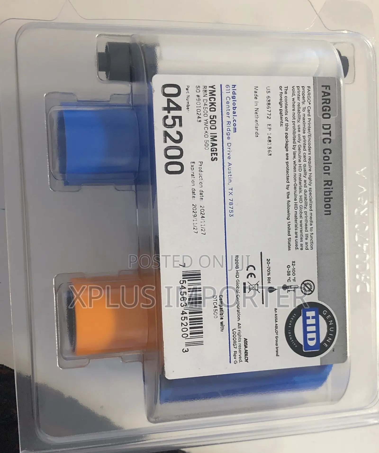 Fargo DTC Color Ribbon 2029 Ex