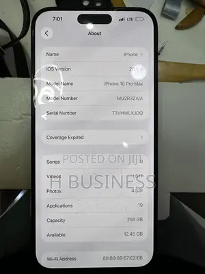 Apple iPhone 15 Pro Max 256 GB Blue