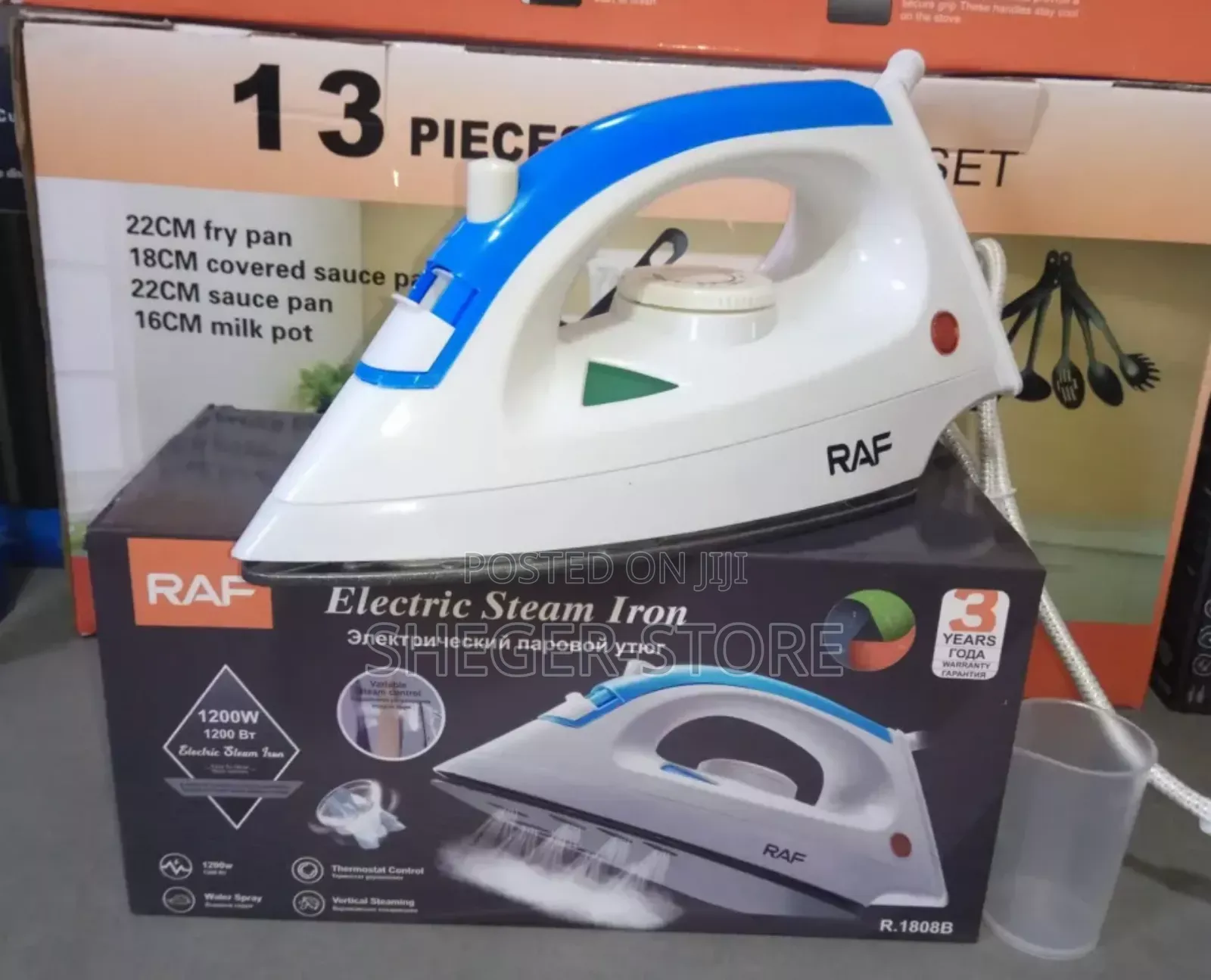 High Quality Raf Steaming 1200w Iron